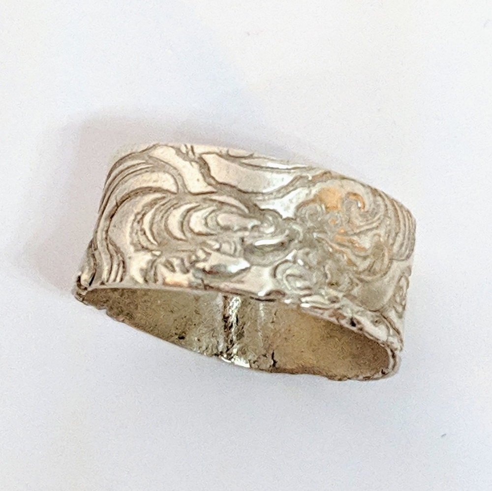 Handcrafted Sterling Silver Ring Size 7